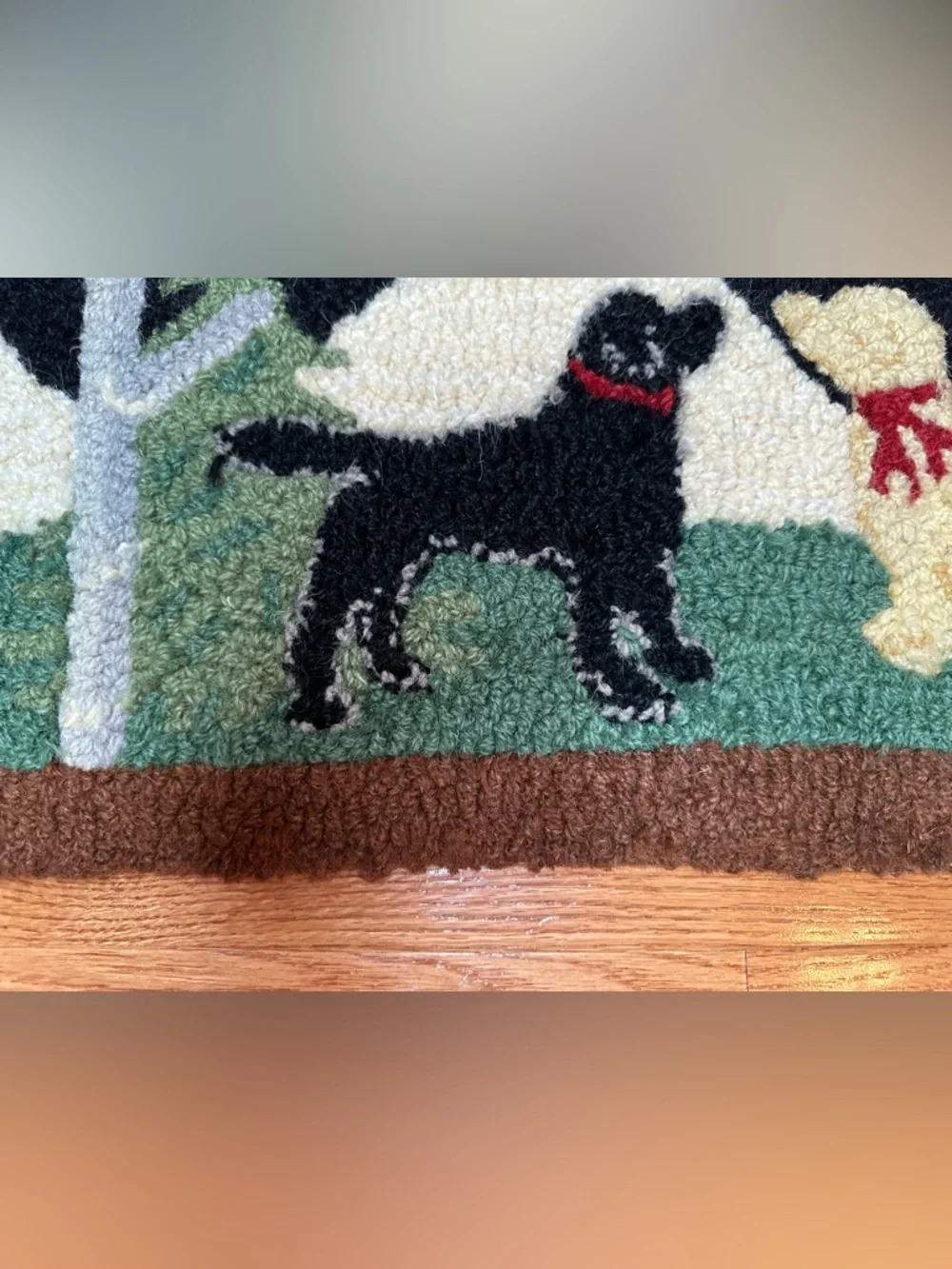 Chandler 4 Corners Laura Megroz Dog mural Hooked Wool Rug - Picture 11 of 11